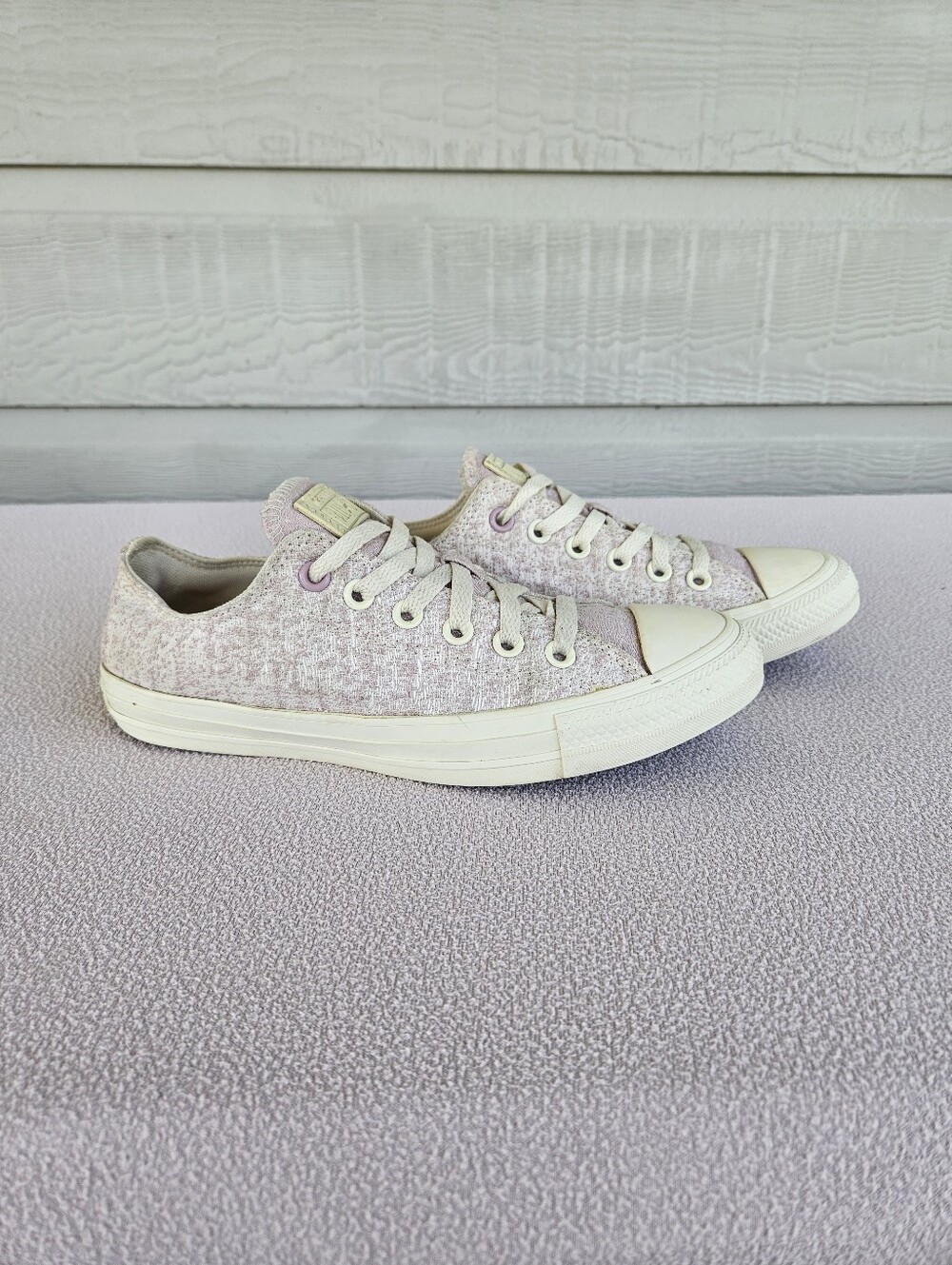 Converse CTAS Remix Low Top Sneakers Mauve Twill Pink White Women SZ 8